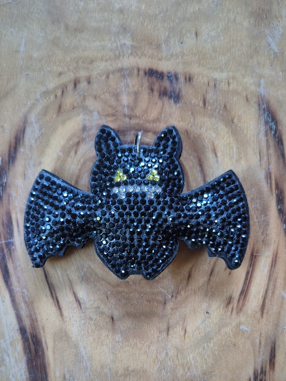 Black Sequin Bat Keychain/bag Charm - Accessories